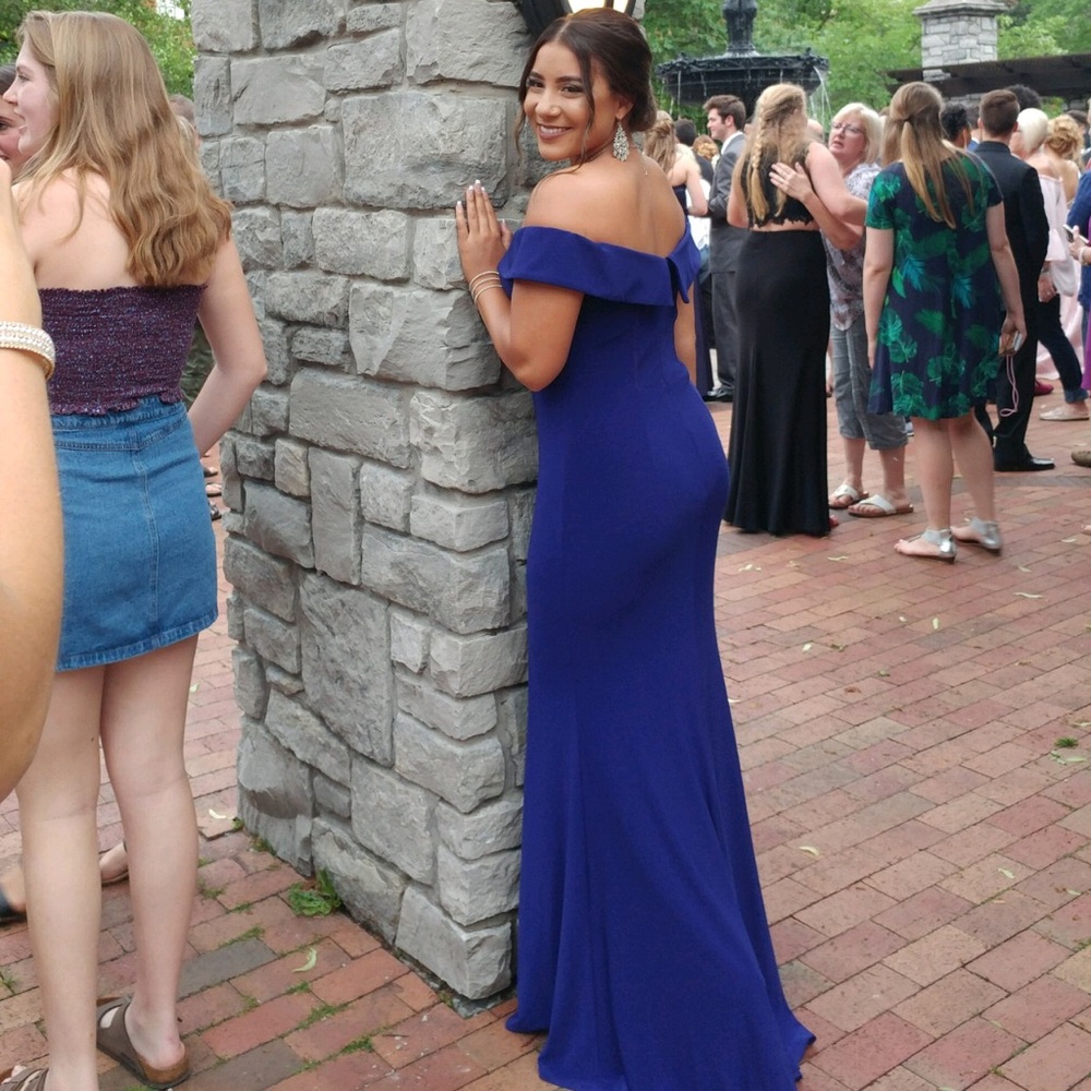 Long Faviana prom dress